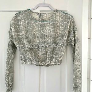 Zara crop top, light weight breathable